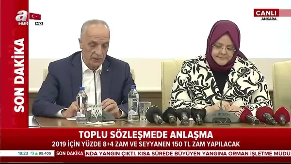 Hükümet ile Türk-İş toplu sözleşme üzerinde anlaştı