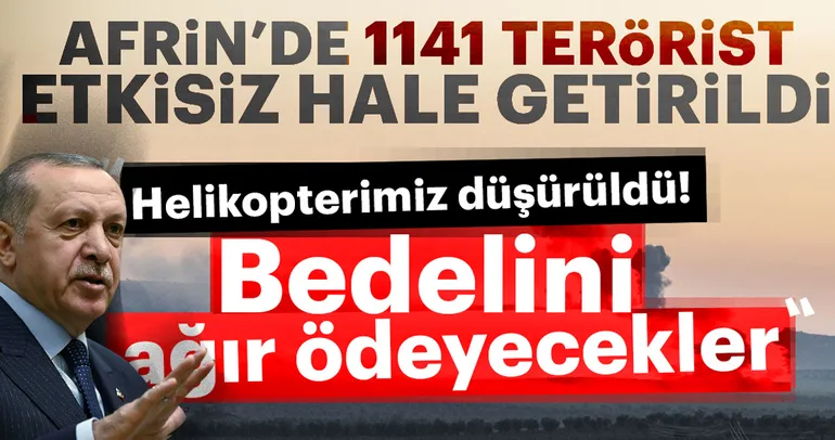 Cumhurbaşkanı Erdoğan: Az önce bir helikopterimiz düşürüldü