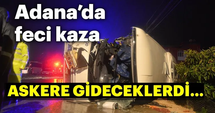 Son dakika haberi...Adana'da servis midübüsü iş makinesiyle çarpıştı: 3 ölü çok sayıda yaralı var