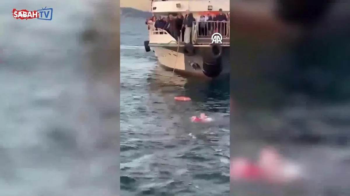Üsküdar’da feribottan denize düşen kadın böyle kurtarıldı | Video videosunu izle Üsküdar’da feribottan denize düşen kadın böyle kurtarıldı | Video videosunu izle