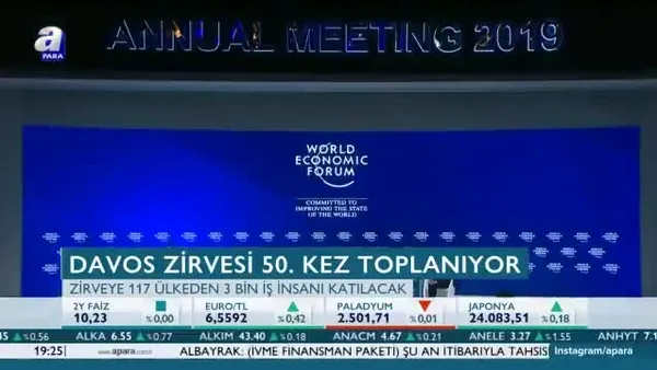 Davos Zirvesi 50. kez toplanıyor