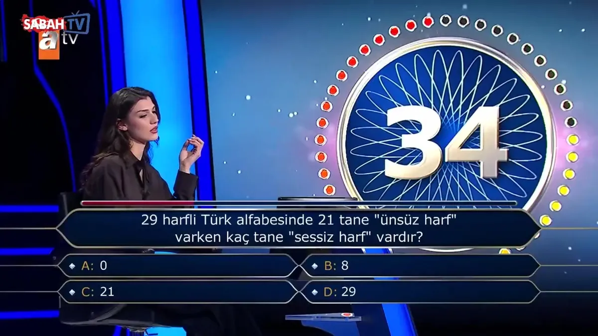 Kim Milyoner Olmak İster’de yarışmacıdan erken veda! Alfabe sorusuna bu cevabı verdi… videosunu izle
