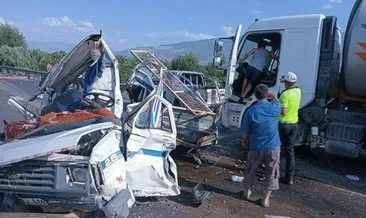 Arızalanan kamyonet zincirleme kazaya neden oldu: 3 yaralı