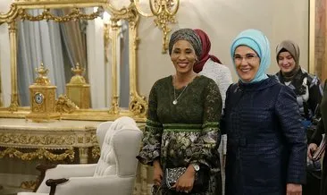 Emine Erdoğan, Gambiya Cumhurbaşkanı’nın eşi ile görüştü