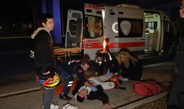 Antalya'da feci kaza: Motosikletten düştü acıyla feryat etti! #antalya