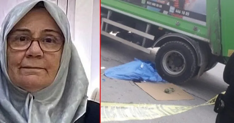 Süreyya Ersevinç’i çöp kamyonu ezdi: Sürücünün savunması pes dedirtti!