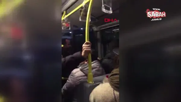 İstanbul'da metrobüste Fenerbahçeli taraftarlar 'Burası Kadıköy' deyince tekme tokat kavga çıktı!