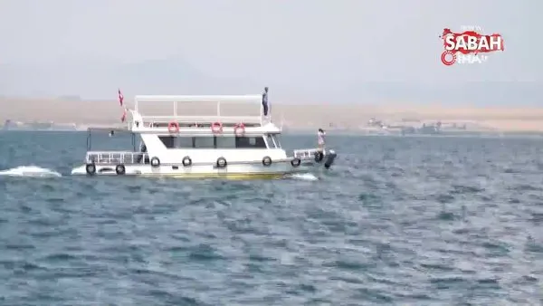 Van Gölü’nde batan tekneyi arama çalışmaları bugün de sonuç vermedi | Video