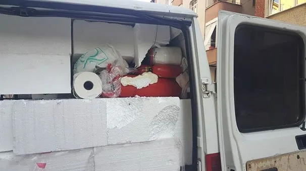 Son dakika: Patlayıcı yüklü minibüsten dehşete düşüren fotoğraflar!