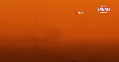 Libya’da gökyüzünün rengi turuncuya döndü