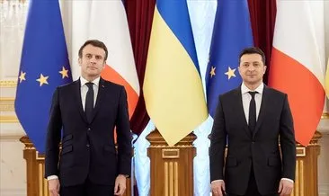 Macron ve Zelenskiy, Ukrayna-Rusya savaşını görüştü