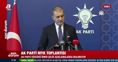 Son dakika | AK Parti MYK Toplantısı: Sözcü Ömer Çelik’ten önemli açıklamalar | Video
