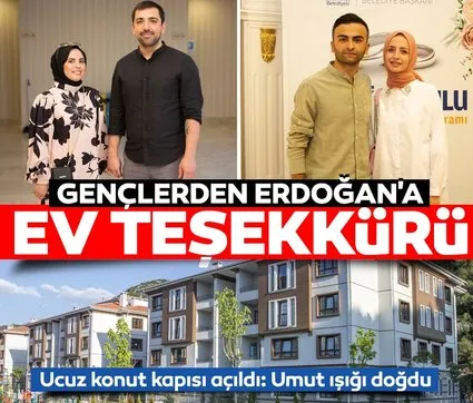 Gençlerden Başkan Erdoğan’a ev teşekkürü: Ucuz konut kapısı açıldı! Umut ışığı doğdu
