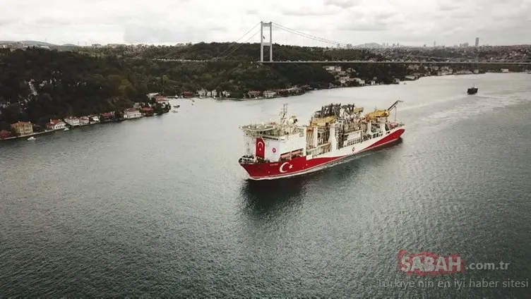 Yavuz sondaj gemisi yola çıktı! İstanbul Boğazı’ndan geçişi görüntülendi