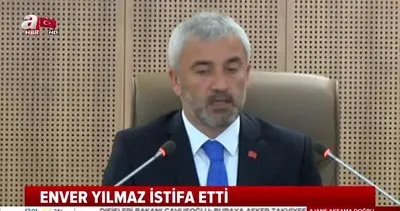 Ordu Büyükşehir Belediye Başkanı Enver Yılmaz, istifa ettiğini açıkladı