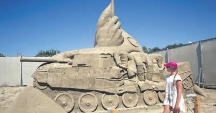 250 ton kumla ‘15 Temmuz’ heykeli