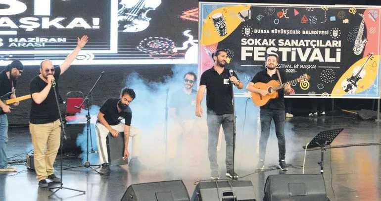 Bursalı sokak sanatçılarına destek