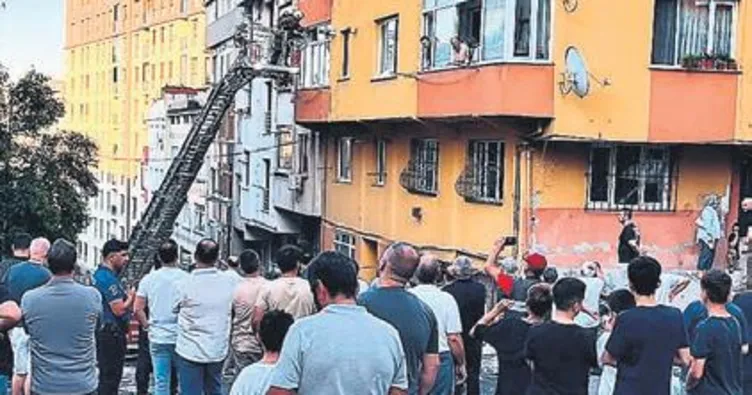 Yanan çatı katında bir ceset bulundu