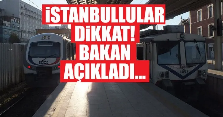 İstanbul’un banliyö hattında günde 1,5 milyon yolcu taşınacak
