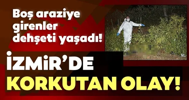 SON DAKİKA! İzmir’de korkunç olay! Boş araziye giren vatandaşlar dehşeti yaşadı…