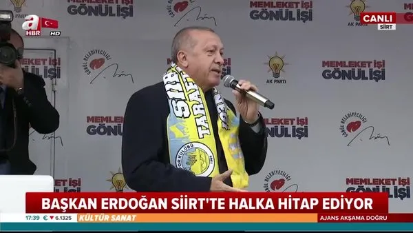 Cumhurbaşkanı Erdoğan, Siirt'te önemli açıklamalarda bulundu