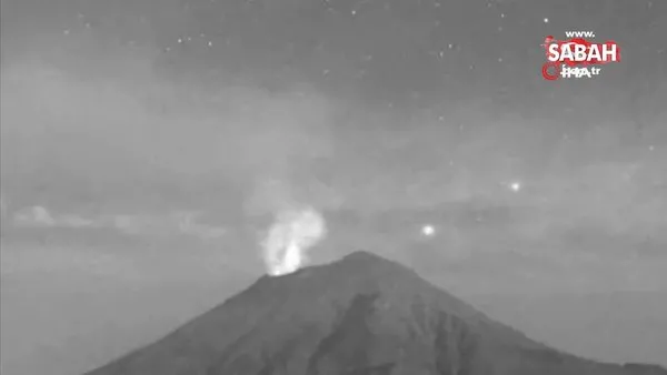 Meksika’daki Popocatepetl Yanardağı’nın yakınında göktaşı görüldü | Video