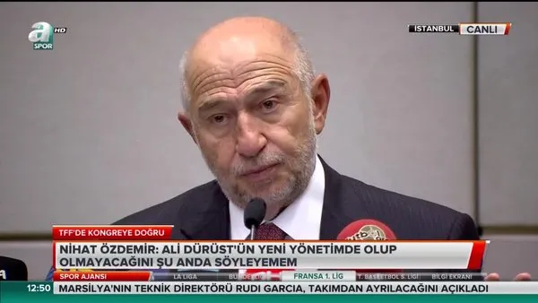 Nihat Özdemir, TFF başkan adaylığını resmen açıkladı!