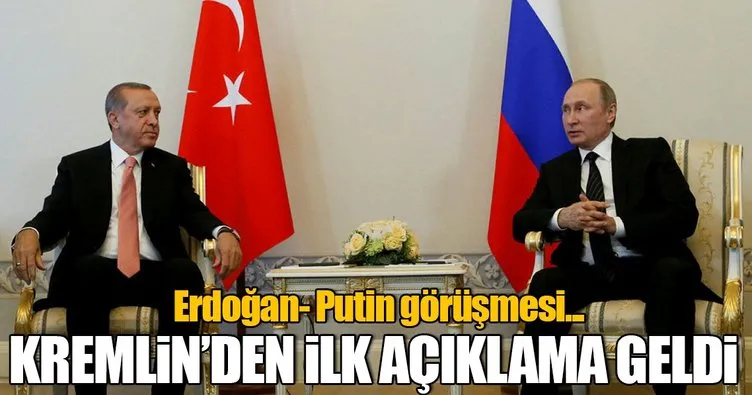Erdoğan ve Putin görüşmesiyle ilgili flaş gelişme