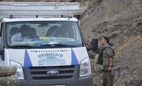 Kadın PKK'lının şoke eden görüntüsü