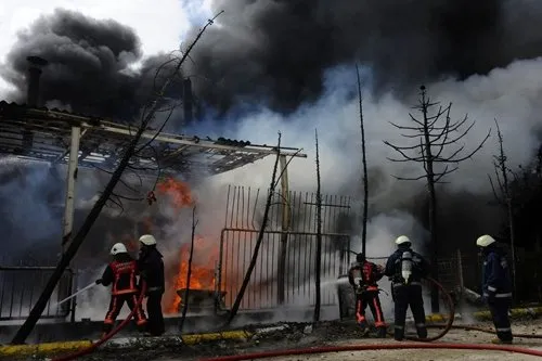 Hadımköy’de yangın ve patlama