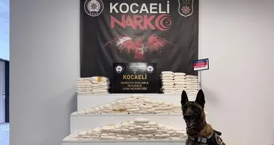 Durdurulan araçtan 82 kilo metamfetamin ele geçirildi #kocaeli