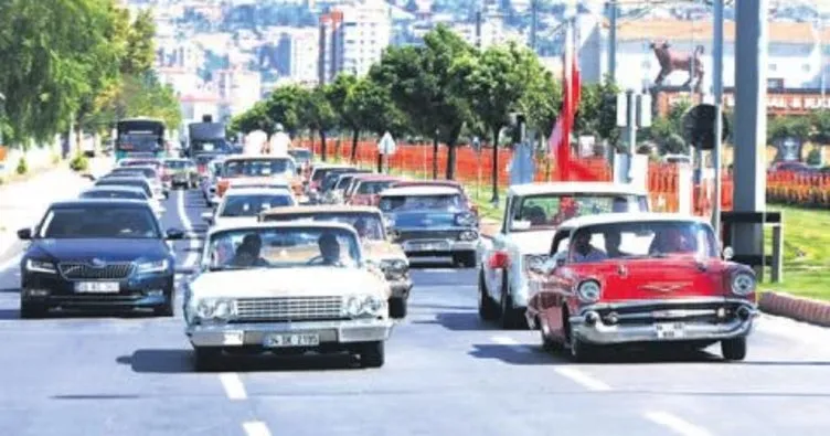 Klasik otomobiller Kayseri’de buluştu