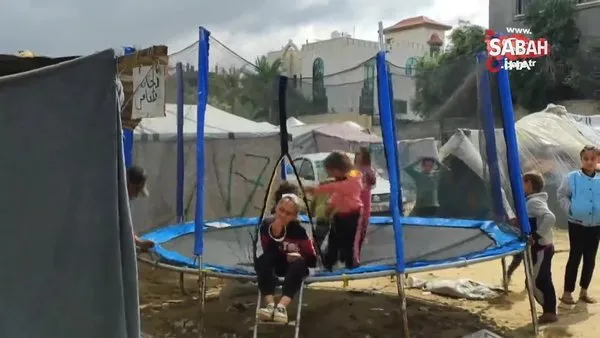 Gazze’de çocuklar savaşa rağmen bayram sevincini yaşıyor | Video