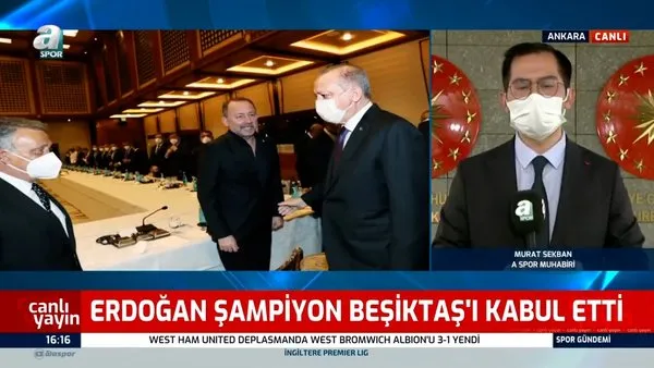 Cumhurbaşkanı Erdoğan Beşiktaş'ı kabul etti