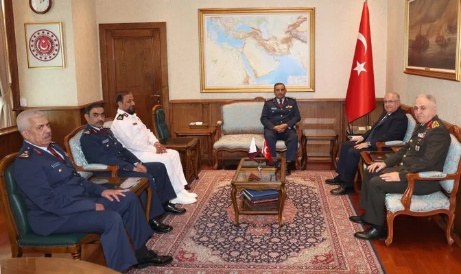 Milli Savunma Bakanı Güler, Katar Genelkurmay Başkanı Korgeneral Al-Nabet’i kabul etti