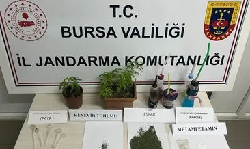 Bağ evindeki uyuşturucu partisine Jandarma baskını #bursa