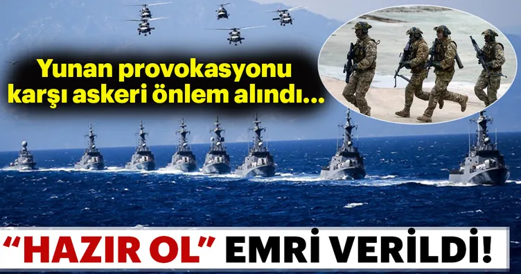 Ege’de provokasyona karşı SATlı önlemi