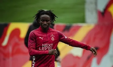 Galatasaray’da Nhaga ilk idmanına çıktı