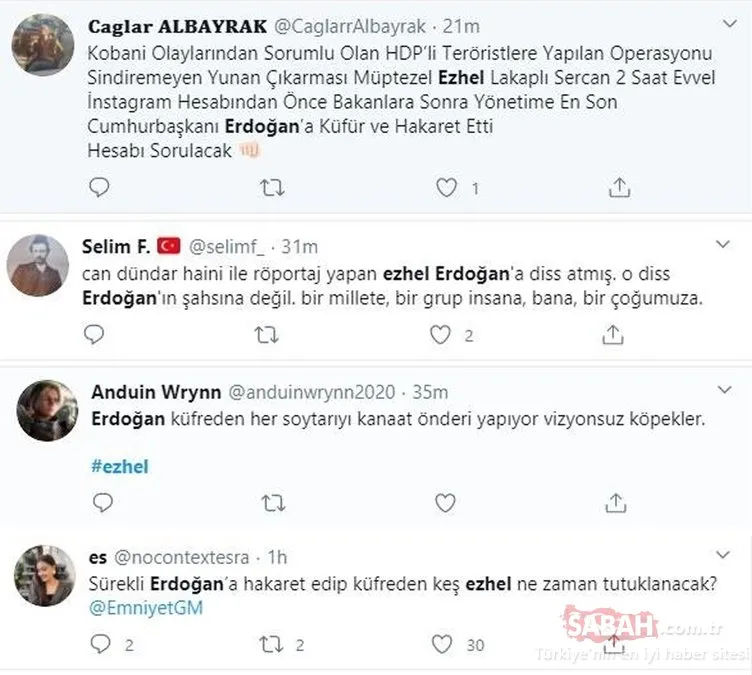 Uyuşturucu müptelası Rapçi Ezhel’den Başkan Erdoğan’a küfürlü hakaret! Sosyal medyada tepki yağıyor