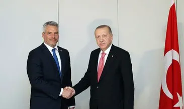 Başkan Erdoğan, Avusturya Başbakanı Nehammer ile bir araya geldi