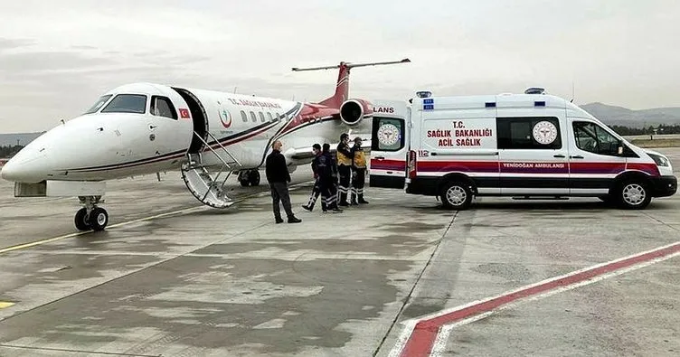 Kayseri’de dünyaya gelen ve kalp rahatsızlığı olan iki bebek ambulans uçaklarla Ankara ve İstanbul’a götürüldü