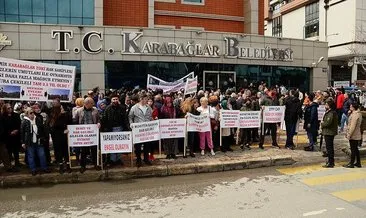 İzmir’de CHP’li belediyeye konut protestosu