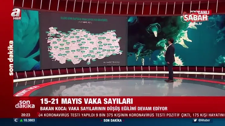 SON DAKİKA: 15-21 Mayıs illere göre haftalık vaka sayısı açıklandı! | Video