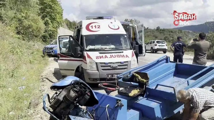 Düzce’de patpat devrildi: 8 yaralı | Video