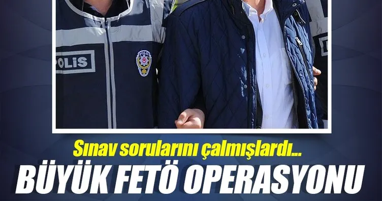 Ankara merkezli büyük FETÖ operasyonu!