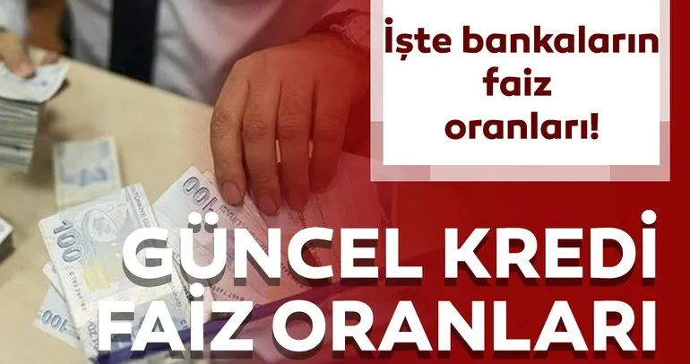 Kredi faiz oranları son durum: Güncel 2019 Halkbank, Vakıfbank, Ziraat Bankası ihtiyaç- taşıt - konut kredi faiz oranları ne kadar?