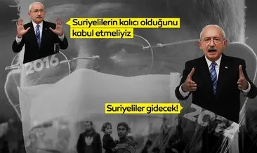 Son dakika | CHP Genel Başkanı Kemal Kılıçdaroğlu’nun mülteci çelişkisi! Hem kalacaklar hem gidecekler demiş!