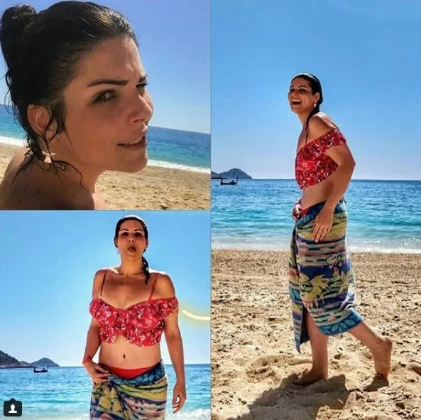 Pelin Öztekin son hali ile yok artık dedirtti...