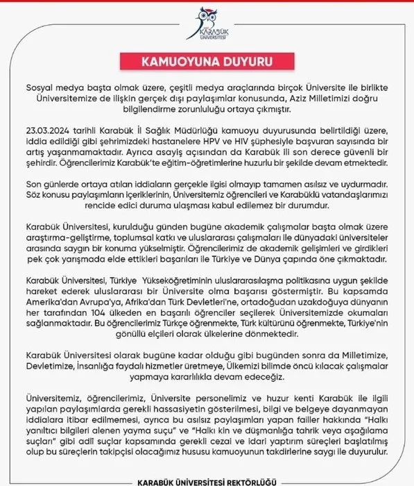 Türkiye Karabük Üniversitesi’ni konuşuyor: O kişiler hakkında çarpıcı gelişme!