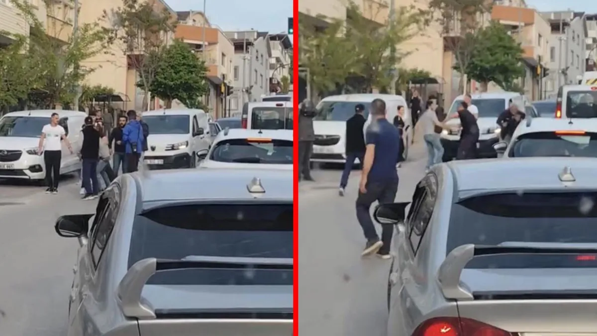 Bursa'da trafikte dehşet anları! Tartıştığı kişiye döner bıçağıyla saldırdı: O anlar kamerada